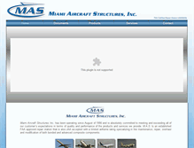 Tablet Screenshot of miamiaircraftstructures.com